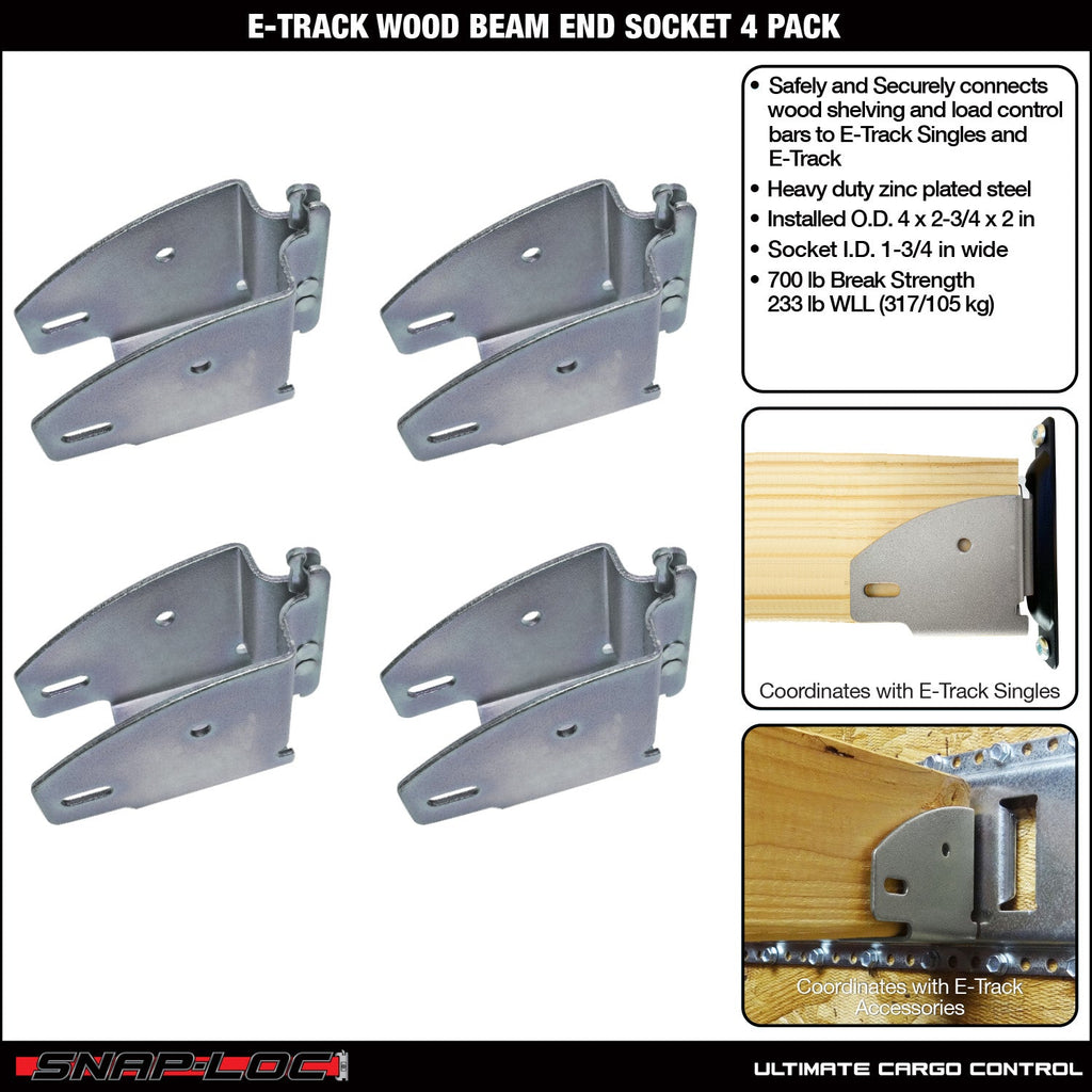 Snap-Loc E-Track Wood Beam End Socket – Cargo Shoring