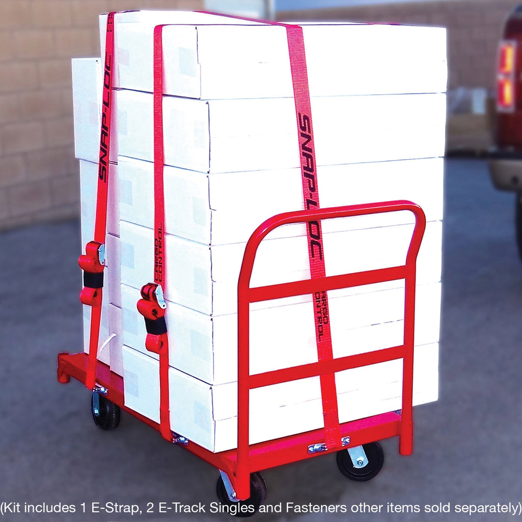 Snap-Loc E-Track Single Cart Strap Anchor Kit - 2 'x 16' Cam Strap, 1,36 kg