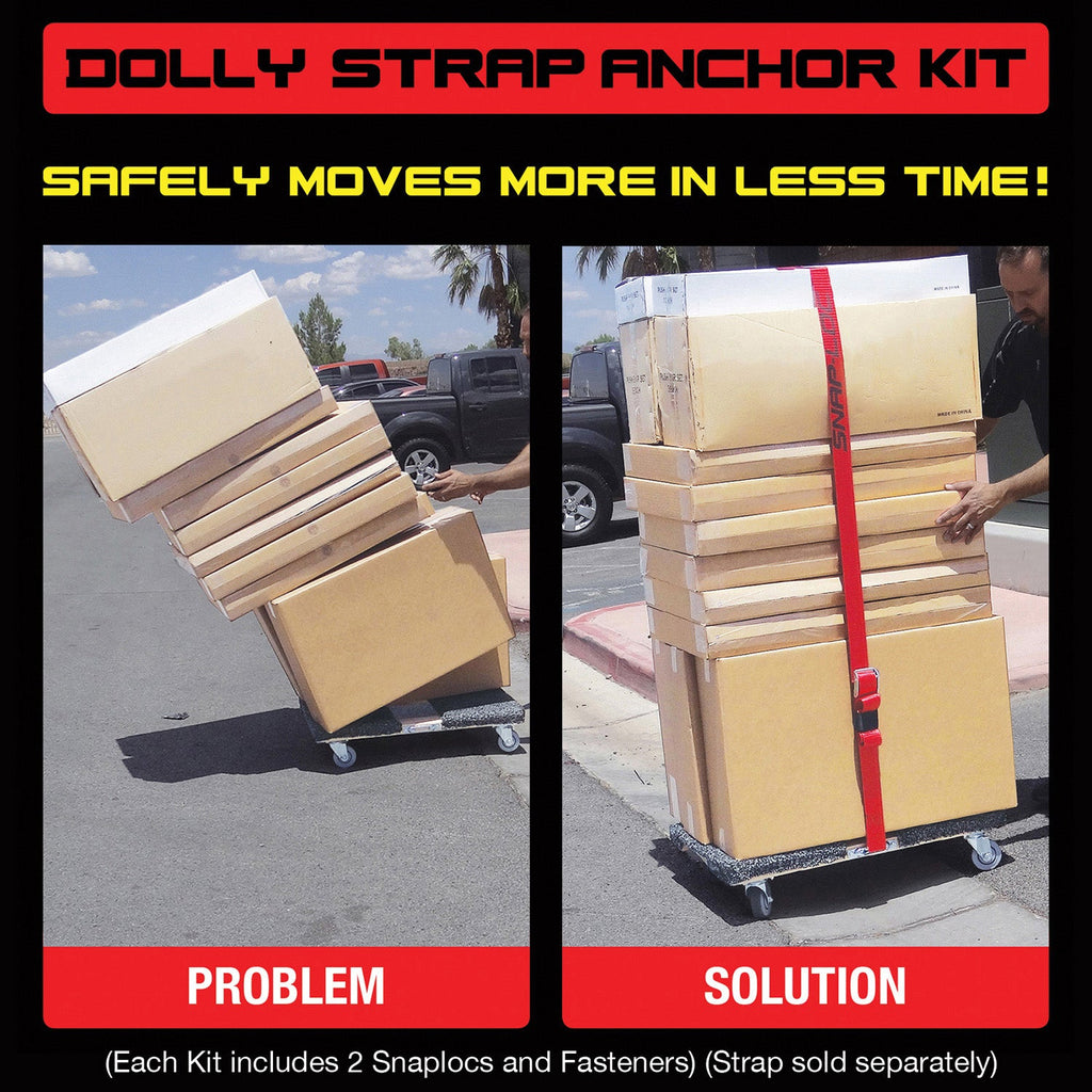 Snap-Loc E-Track Single Wood Dolly Strap Ankersatz