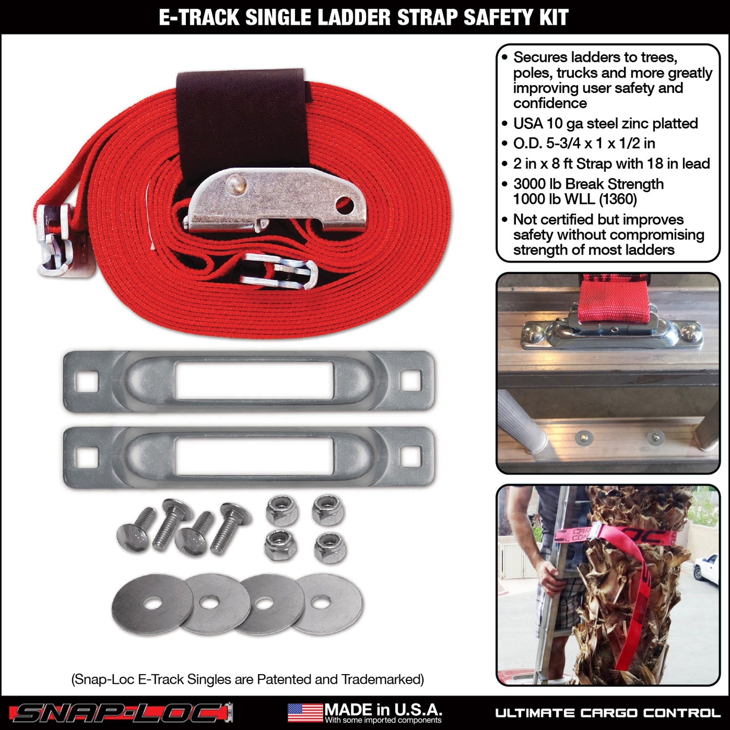Snap-Loc E-Track Single Ladder Strap Sicherheitsanker