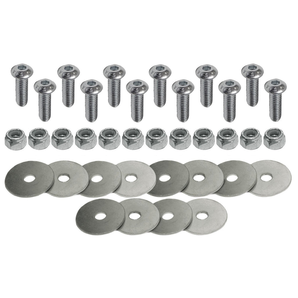 Allen Screw Set 5/16 x 2,5 cm Zink, Verschraubt 6 Snap-Loc E-Track Singles