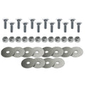 Carriage Bolt Set 5/16 x 2,5 cm Zink, Verschraubt 6 Snap-Loc E-Track Singles
