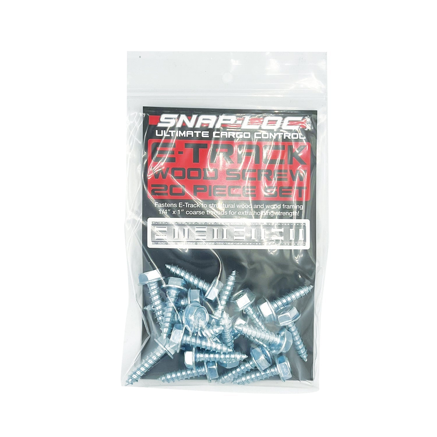 E-Track Holzschraube 20-Stück Set 1/4 x 1 Zoll
