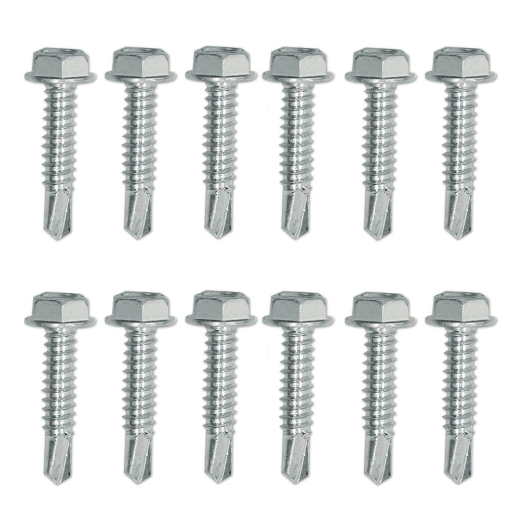 Selbstbohrschrauben-Set 5/16 x 1-1/4 Zoll Zink, befestigt 6 Snap-Loc E-Track Singles