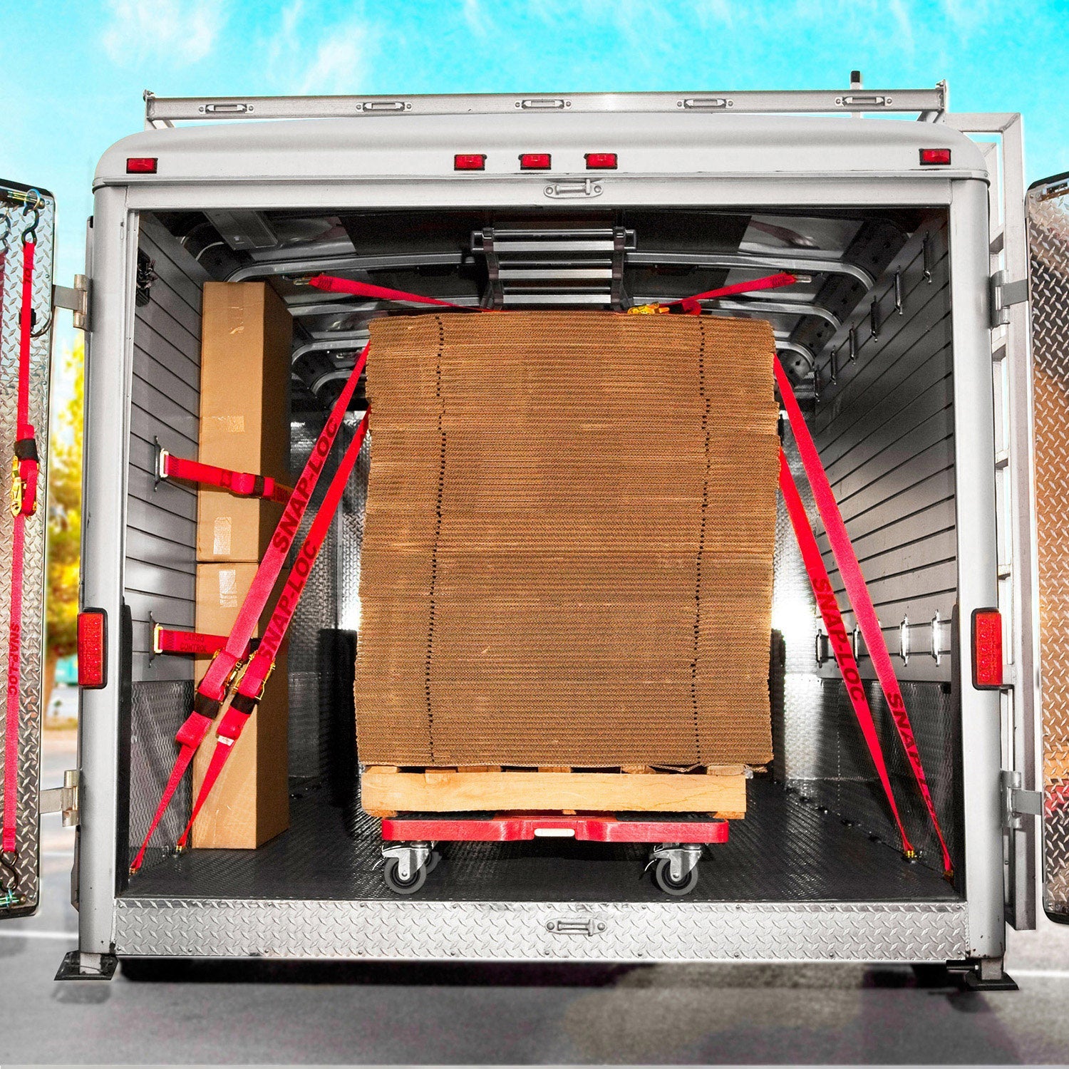 Snap-Loc E-Track Single Tie-Down Ankerpunkte – Schwarzes 4er-Packung mit Allen Schrauben