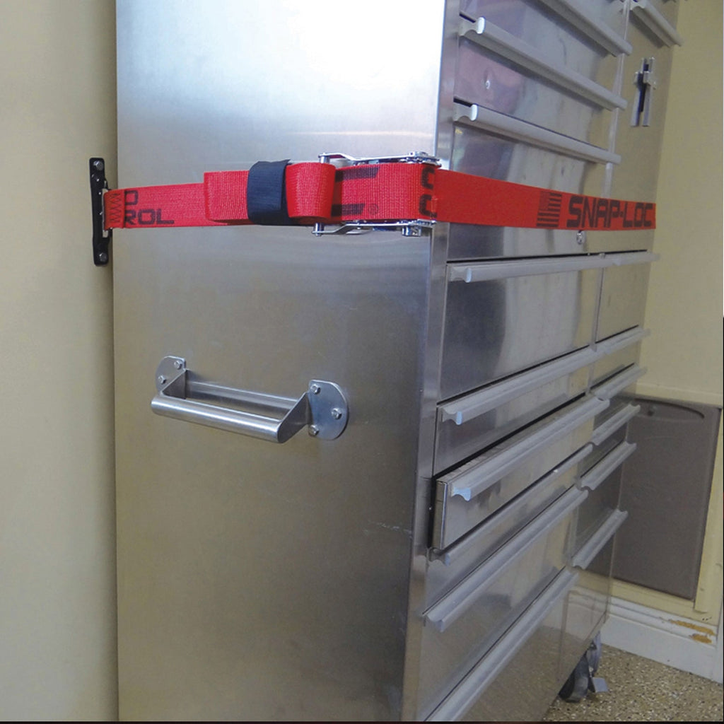 Snap-Loc E-Track Single Tie-Down Ankerpunkte – Schwarzes 4er-Packung mit Trageschrauben