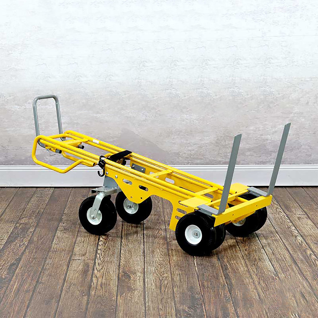 E-Track Hand Truck - All-Terrain, 0,68 kg Kapazität mit verstellbaren Palettengabeln und 6-Rad 10 'Flat-KOSTENLOS-Reifen