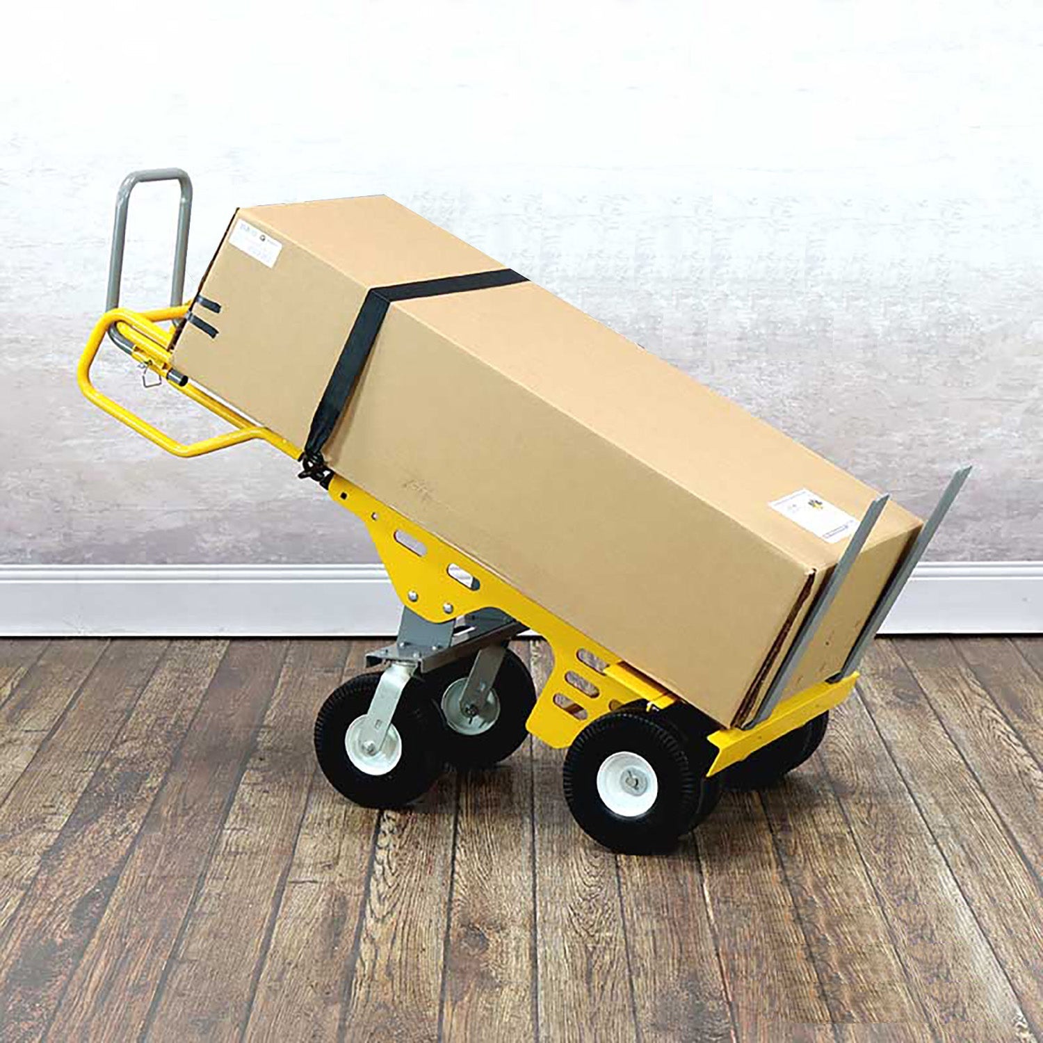 E-Track Hand Truck - All-Terrain, 0,68 kg Kapazität mit verstellbaren Palettengabeln und 6-Rad 10 'Flat-KOSTENLOS-Reifen