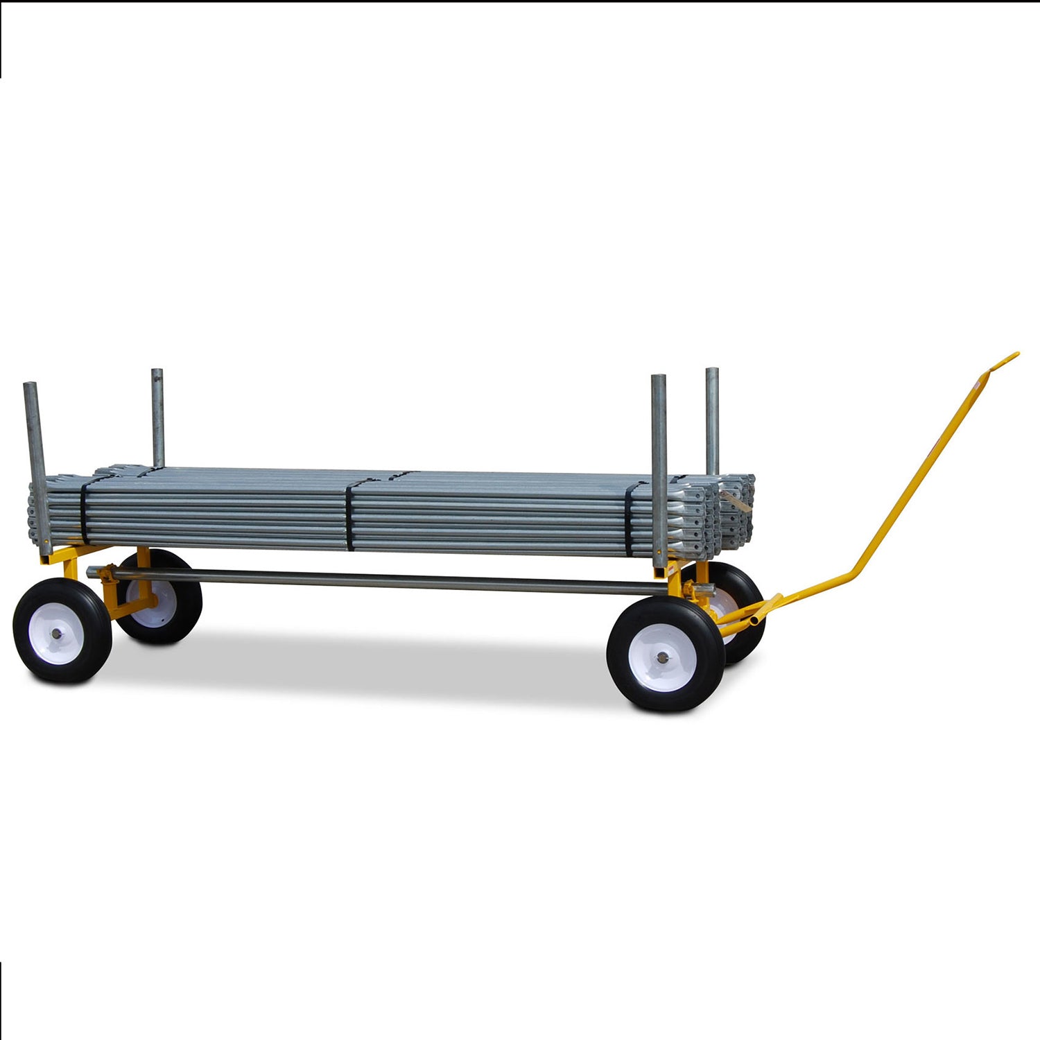 All-Terrain Lumber & Pipe Cart – 0,91 kg Kapazität, einstellbare Länge mit 13' Flat-KOSTENLOS Reifen