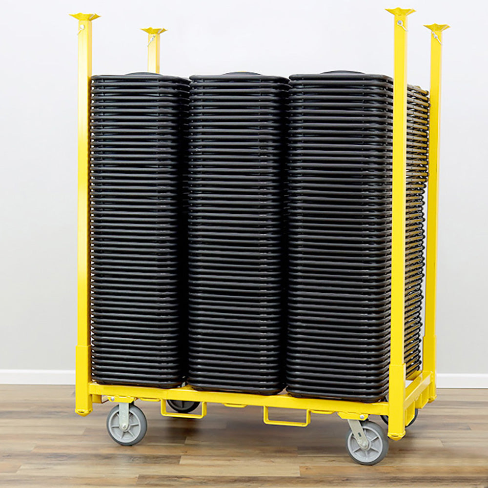 E-Track Stuhl & Tisch Lagerwagen - 1,36 kg Kapazität mit 5 'Schwenkrollen