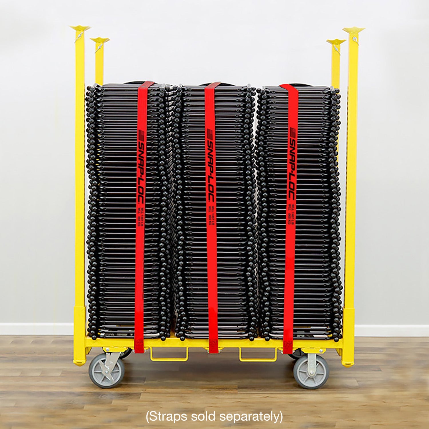 E-Track Stuhl & Tisch Lagerwagen - 1,36 kg Kapazität mit 5 'Schwenkrollen