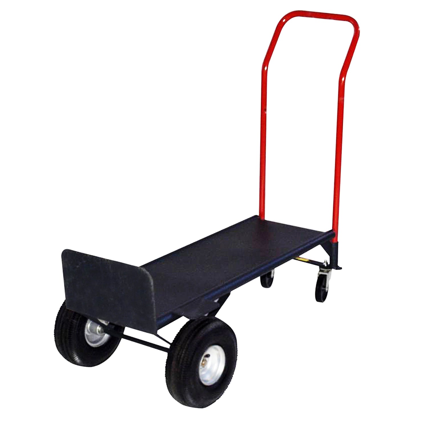Stahl Cabriolet Hand Truck - 362,87 kg Kapazität mit Plattform und 10' Reifen (Schwarz)