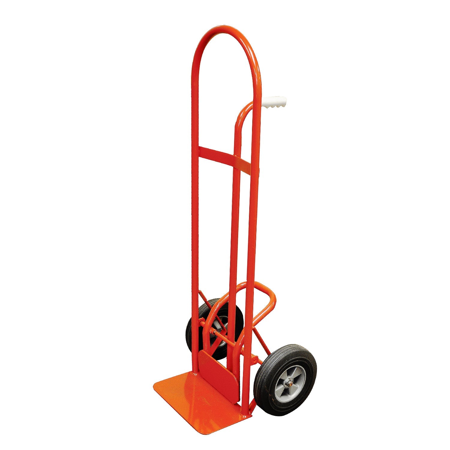 Hand-Truck aus Stahl – 362,87 kg Kapazität mit erweiterbarer Plattform und 10' Reifen (Rot)