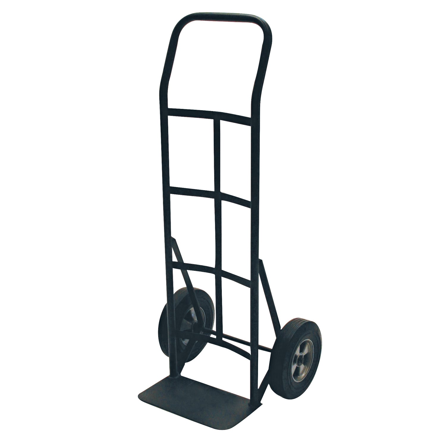 Steel Hand Truck – 362,87 kg Kapazität mit Flat Bar Handle und 10' Solid Rubber Tires (Schwarz)