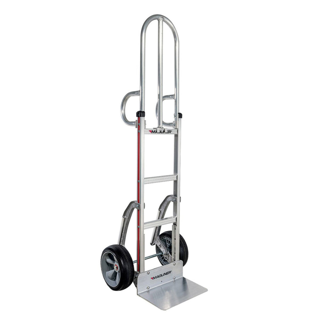 E-Track Aluminium Hand Truck - 226,8 kg Kapazität mit großen Dual Grip Griffe, 10' Mikrozellulare Reifen und Treppenschlitten
