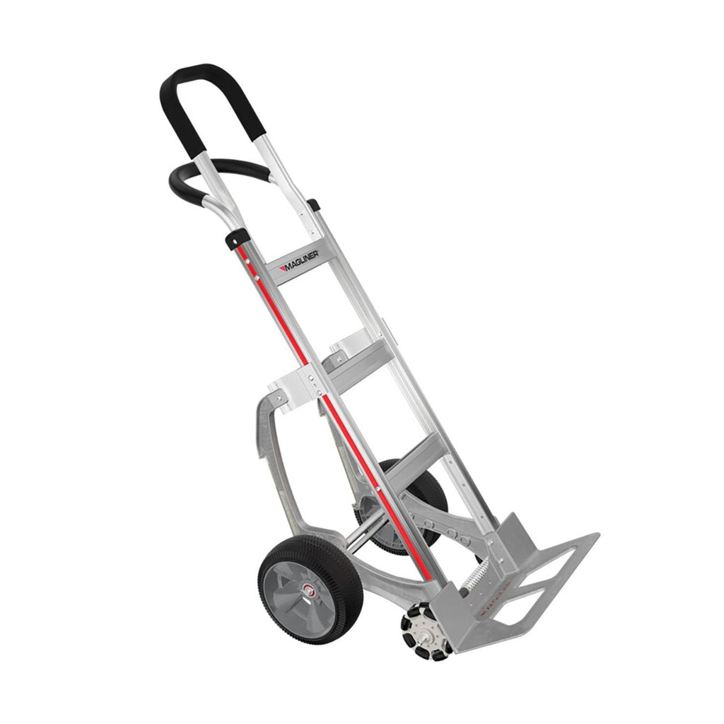 E-Track Aluminium Hand Truck - 226,8 kg Kapazität mit Loop Handle, 10' Mikrozellularreifen, Treppenschlitten und gebogenem Rahmen