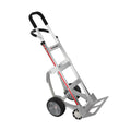 E-Track Aluminium Hand Truck - 226,8 kg Kapazität mit Loop Handle, 10' Mikrozellularreifen, Treppenschlitten und gebogenem Rahmen