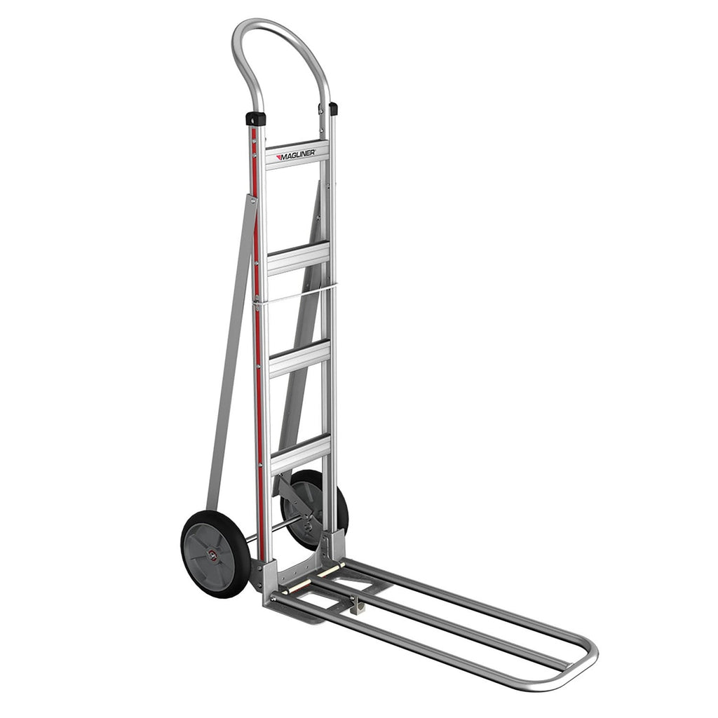 E-Track Aluminium Hand Truck – 226,8 kg Kapazität mit Loop Handle, 8' Solid Rubber Reifen und ausfahrbare Laststange