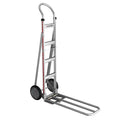 E-Track Aluminium Hand Truck – 226,8 kg Kapazität mit Loop Handle, 8' Solid Rubber Reifen und ausfahrbare Laststange