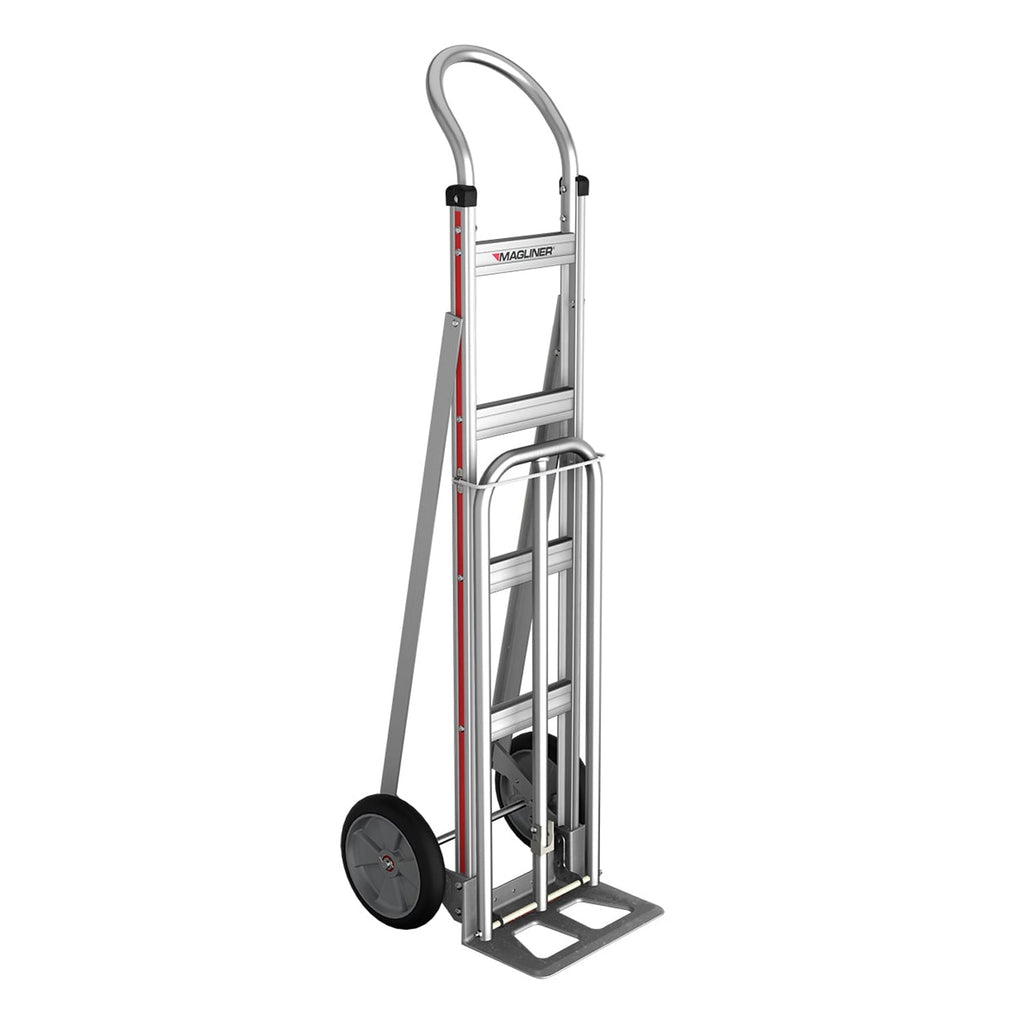 E-Track Aluminium Hand Truck – 226,8 kg Kapazität mit Loop Handle, 8' Solid Rubber Reifen und ausfahrbare Laststange