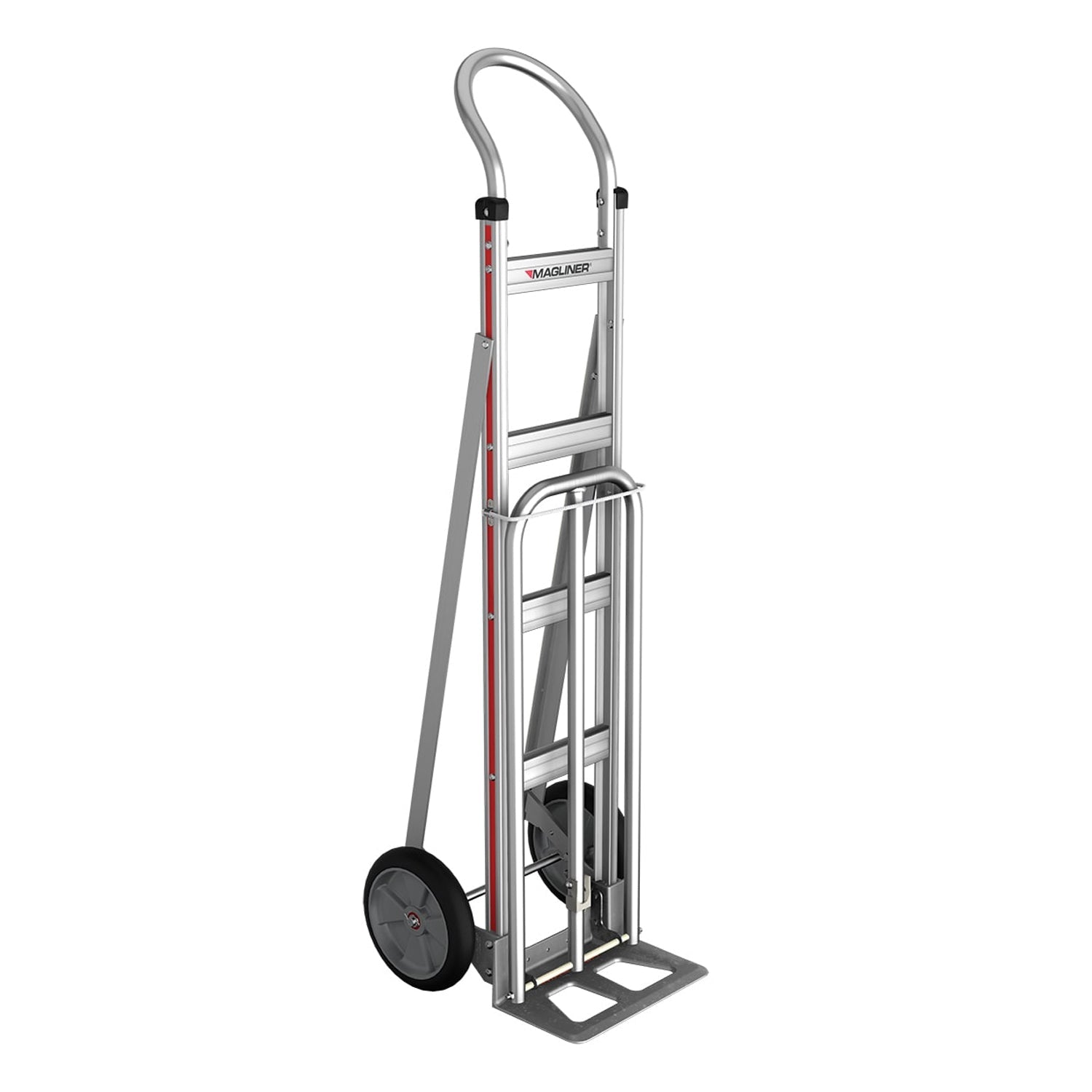 E-Track Aluminium Hand Truck – 226,8 kg Kapazität mit Loop Handle, 8' Solid Rubber Reifen und ausfahrbare Laststange
