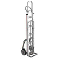E-Track Aluminium Hand Truck - 226,8 kg Kapazität mit Loop Handle, 8 'Festkautschukreifen, Treppenschlitten und ausfahrbare Laststange