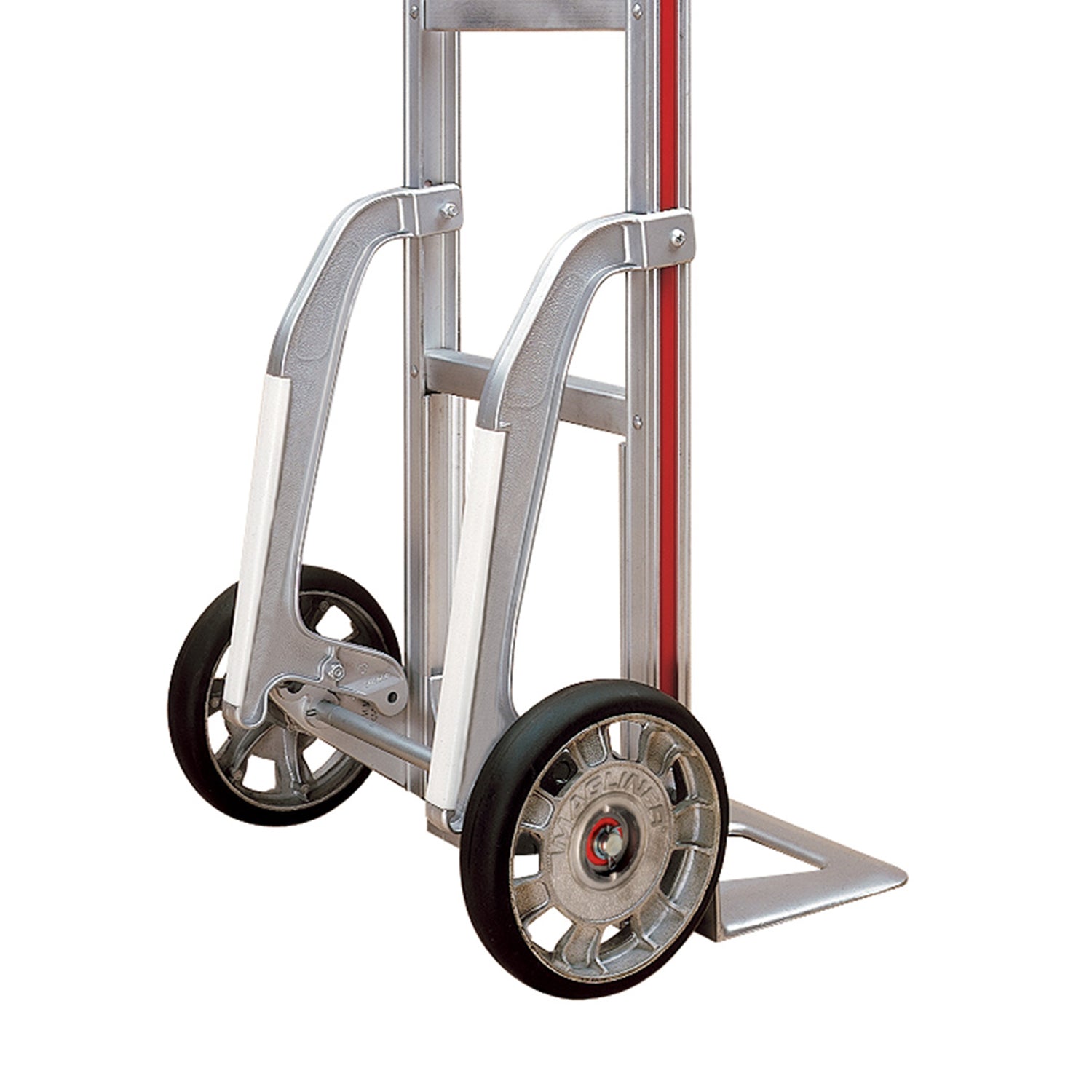 E-Track Aluminium Hand Truck - 226,8 kg Kapazität mit Loop Handle, 8 'Festkautschukreifen, Treppenschlitten und ausfahrbare Laststange