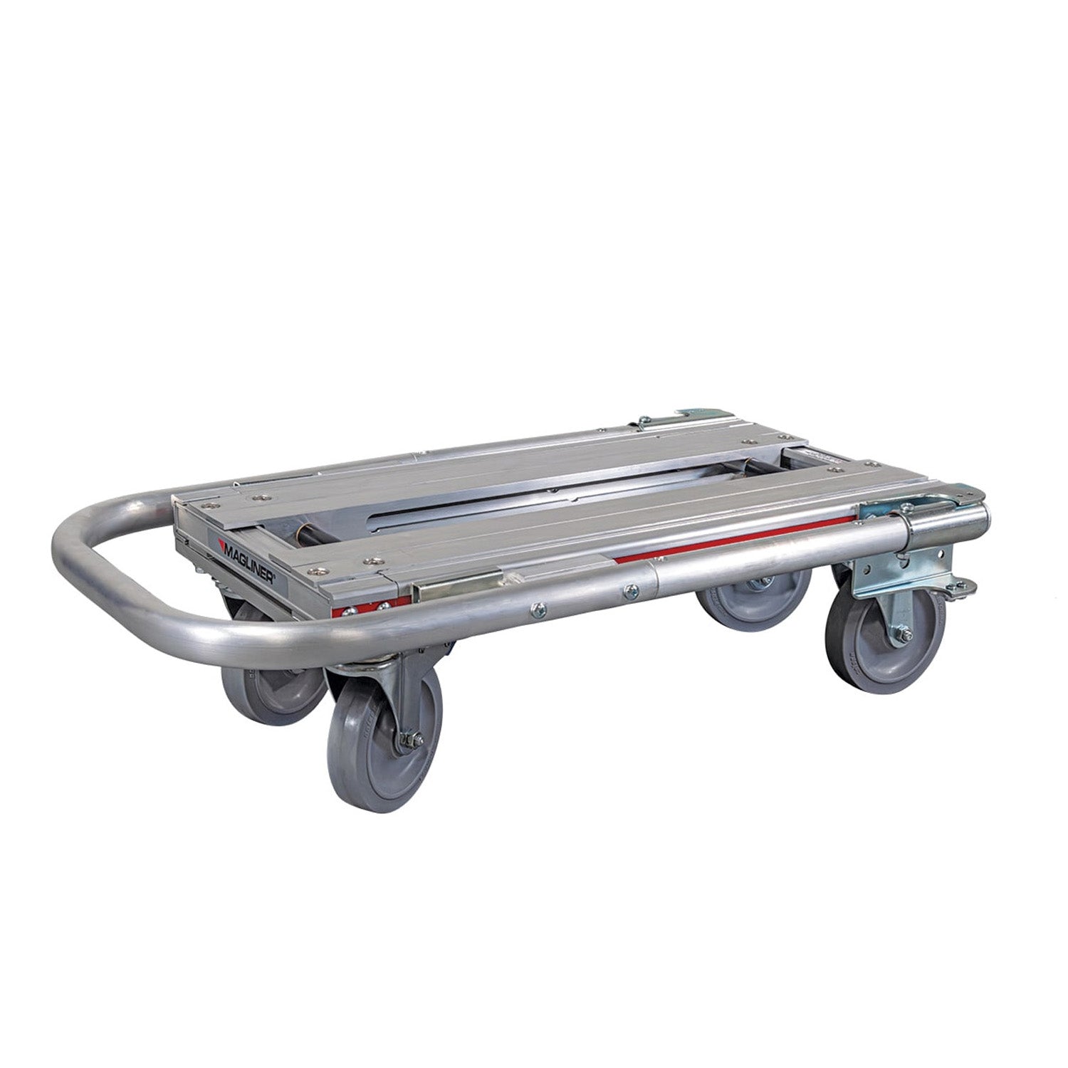 E-Track Aluminium Convertible Hand Truck - 226,8 kg Kapazität mit Loop Handle, Massivgummirollen und verstellbarem Deck