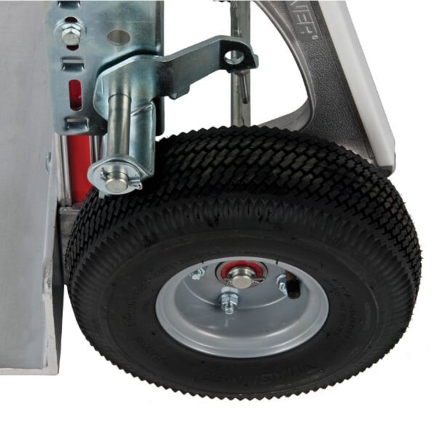 E-Track Aluminium Hand Truck – 226,8 kg Kapazität mit Tall Grip Handle, 10' Mikrozellularreifen, Treppenkufen und Bremsen