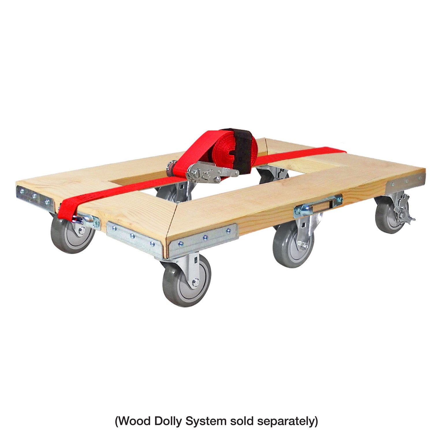 SNAP-LOC Wood Dolly Caster Steering Kit 4' Polyurethan
