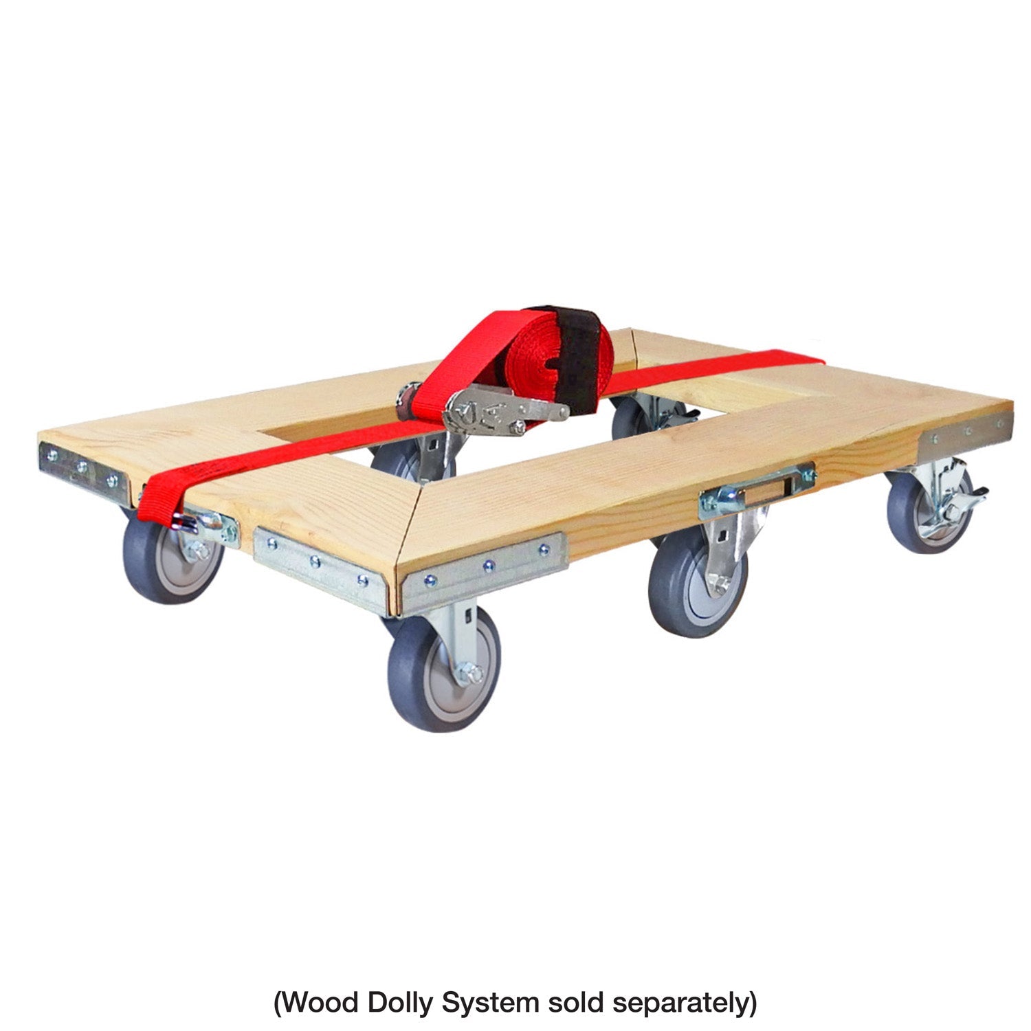 SNAP-LOC Wood Dolly Caster Steering Kit 4' Thermoplastische
