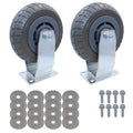 SNAP-LOC Wood Dolly Caster Steering Kit 6' Synthetischer Gummi