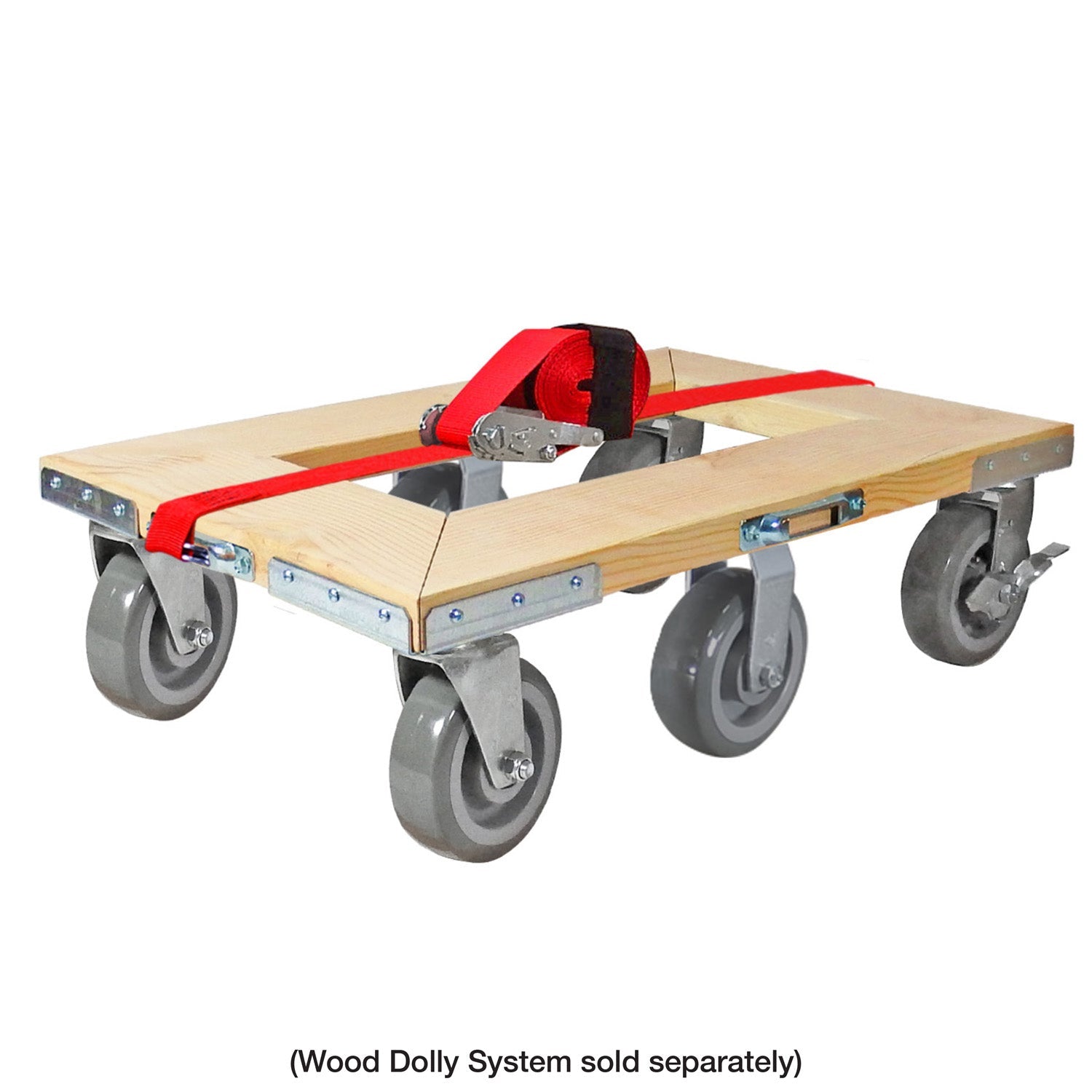 SNAP-LOC Wood Dolly Caster Steering Kit 6' Polyurethan