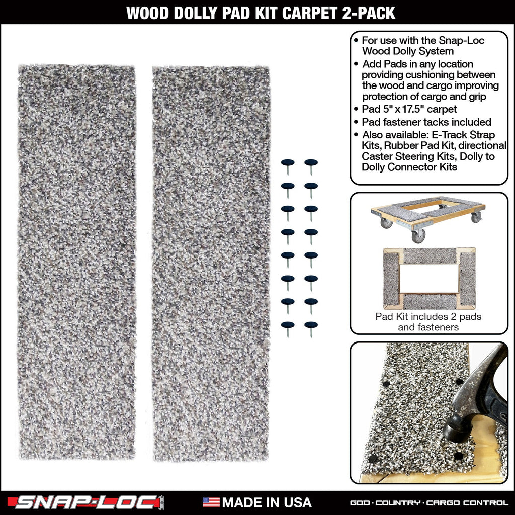 SNAP-LOC Wood Dolly Pad Kit Teppich 5'x17.5' 2er-Packung