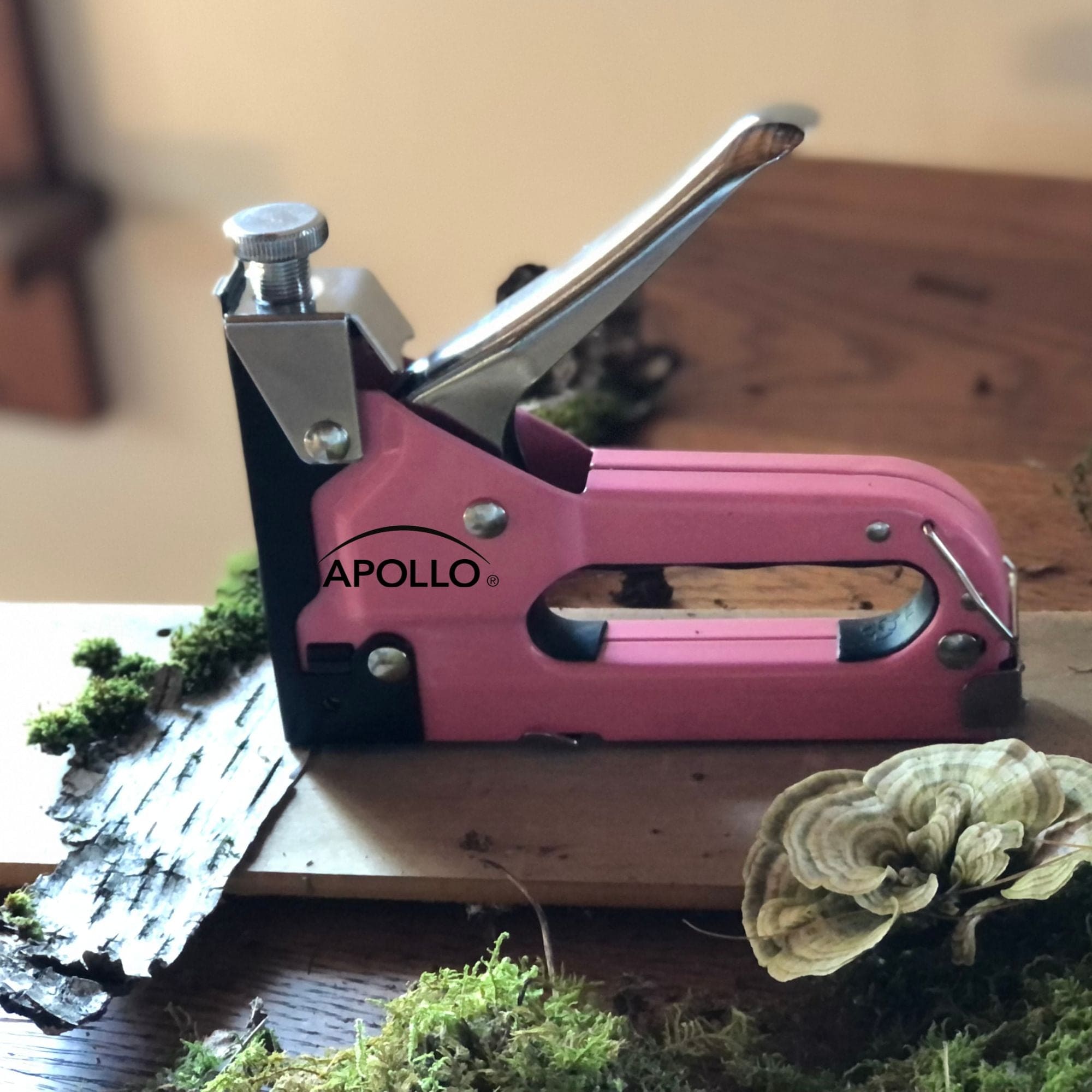 Rosa Stapler mit Power Adjustment Knob und 3000 Staples Sortiment - DT5020P