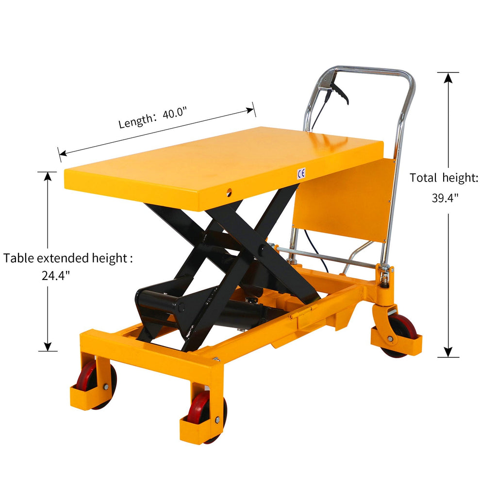 Single Scissor Lift Table 997,9 kg 39.4' Hubhöhe