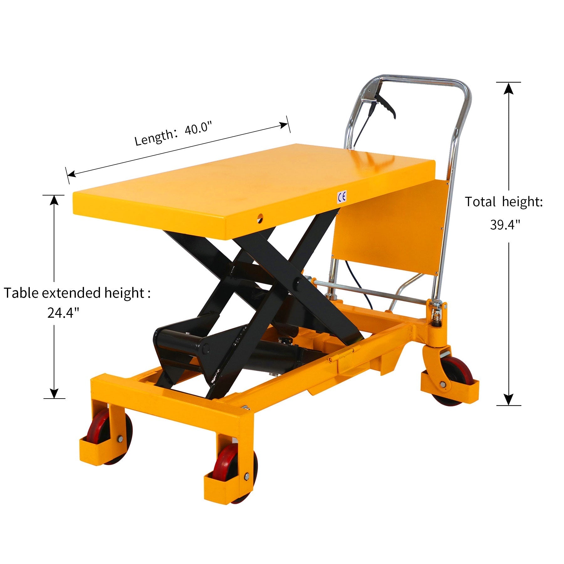 Single Scissor Lift Table 997,9 kg 39.4' Hubhöhe
