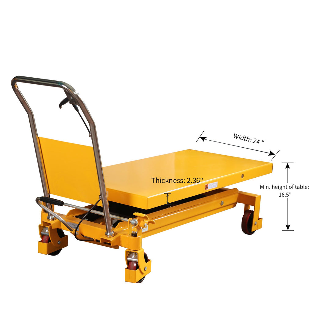 Single Scissor Lift Table 1496,85 kg 39.4' Hubhöhe