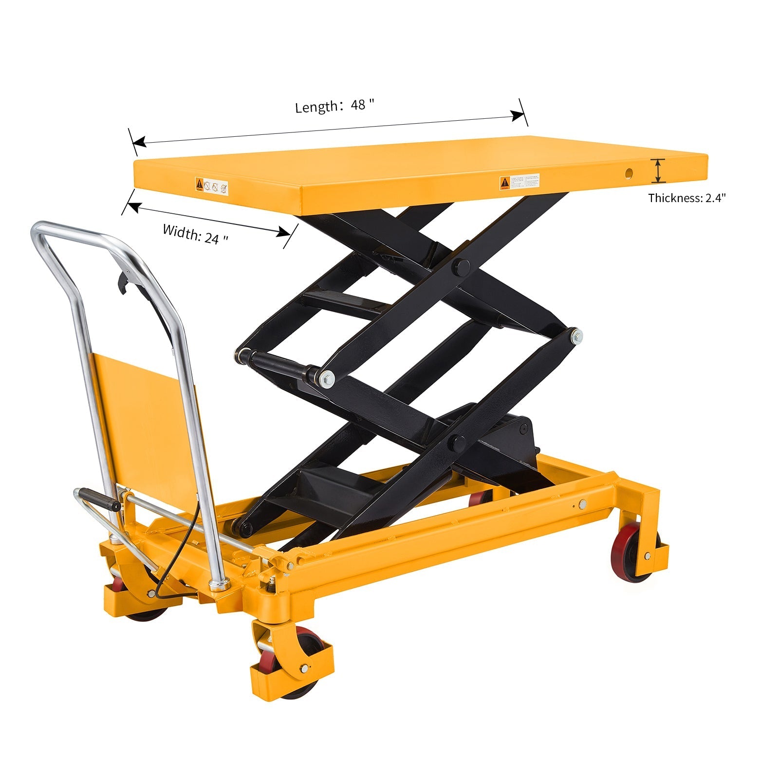 Doppelscheren Hebetisch 798,32 kg. 59' Hebehöhe