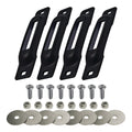 Snap-Loc E-Track Single Tie-Down Ankerpunkte – Schwarzes 4er-Packung mit Allen Schrauben
