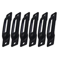 Snap-Loc E-Track Single Tie-Down Ankerpunkte – Schwarz 6er-Packung
