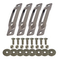 Snap-Loc E-Track Single Tie-Down Ankerpunkte – Edelstahl 4er-Packung mit Trageschrauben