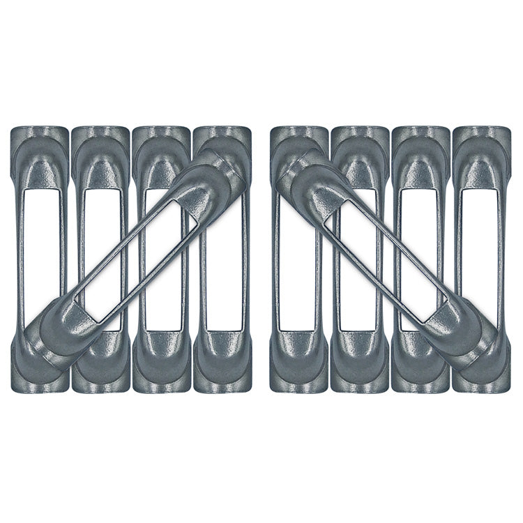 Snap-Loc E-Track Single Tie-Down Ankerpunkte - Unvollendet Contoured Weld-On 6er-Packung
