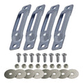 Snap-Loc E-Track Single Tie-Down Ankerpunkte – Zink-Plattiert 4er-Packung mit Allen Schrauben