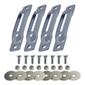 Snap-Loc E-Track Single Tie-Down Ankerpunkte – Zink-Plattiert 4er-Packung mit Tragebolzen