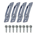 Snap-Loc E-Track Single Tie-Down Ankerpunkte – Zink-Plattiert 4er-Packung mit selbstbohrenden Schrauben