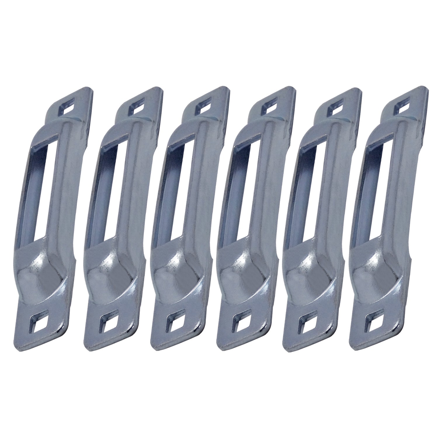 Snap-Loc E-Track Single Tie-Down Ankerpunkte - Zink-Plattiert 6er-Packung