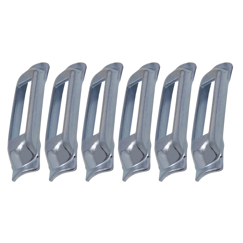 Snap-Loc E-Track Single Tie-Down Ankerpunkte – Zinkplattiertes konturiertes Schweißpaket mit 6er-Packung mit Zinkrostschutz