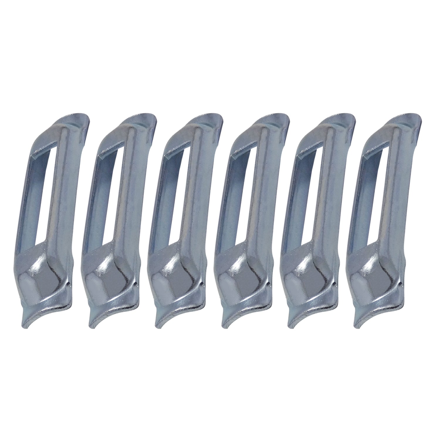 Snap-Loc E-Track Single Tie-Down Ankerpunkte – Zinkplattiertes konturiertes Schweißpaket mit 6er-Packung mit Zinkrostschutz