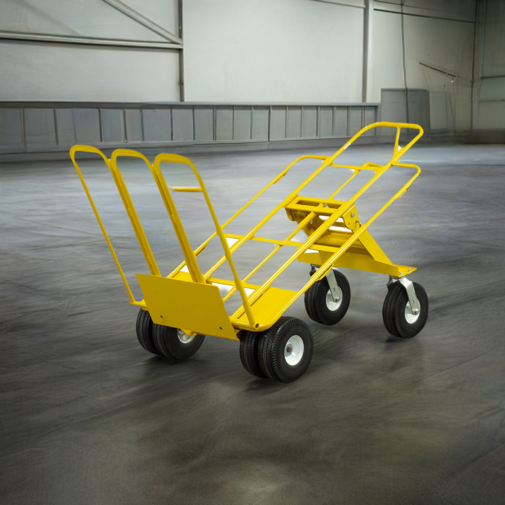 E-Track Hand Truck - All-Terrain, 0,45 kg Kapazität mit Load Bar und 6-Rad 10 'Flat-KOSTENLOS Reifen